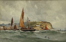 Ernest Dade (Staithes Group 1868-1934): Fishing Boats in the South Bay Scarborough