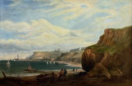 George Chambers Jnr. (British 1830-1868): Whitby from Upgang