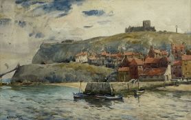 Albert George Stevens (Staithes Group 1863-1925): Tate Hill Pier Whitby