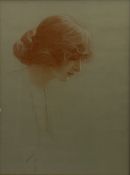 Samuel Warburton RMS (British 1874-1938): Portrait of a Young Woman