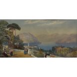 Thomas Charles Leeson Rowbotham (British 1823-1875): Italian Lake scene