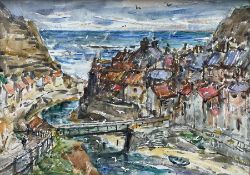 Rowland Henry Hill (Staithes Group 1873-1952): Staithes Beck and Village