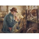 Albert George Stevens (Staithes Group 1863-1925): Whitby Jet Worker