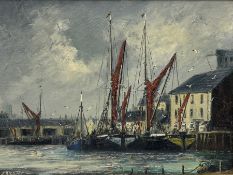 Jack Rigg (British 1927-): 'Thames Barges'
