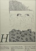 David Hockney (British 1937-): Exhibition Poster 'Galerie Mikro Berlin