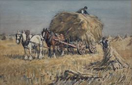 James William Booth (Staithes Group 1867-1953): Haymaking