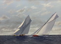 James Miller (British 1962-): Big Class Yachts