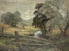 Constance Ann Parker (British 1921-2016): Yorkshire Dales Landscape