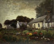 Alexander Brownlie Docharty (Scottish 1862-1940): Crofter's Garden