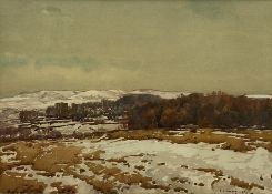 Frederick (Fred) Lawson (British 1888-1968): Bolton Castle in Winter