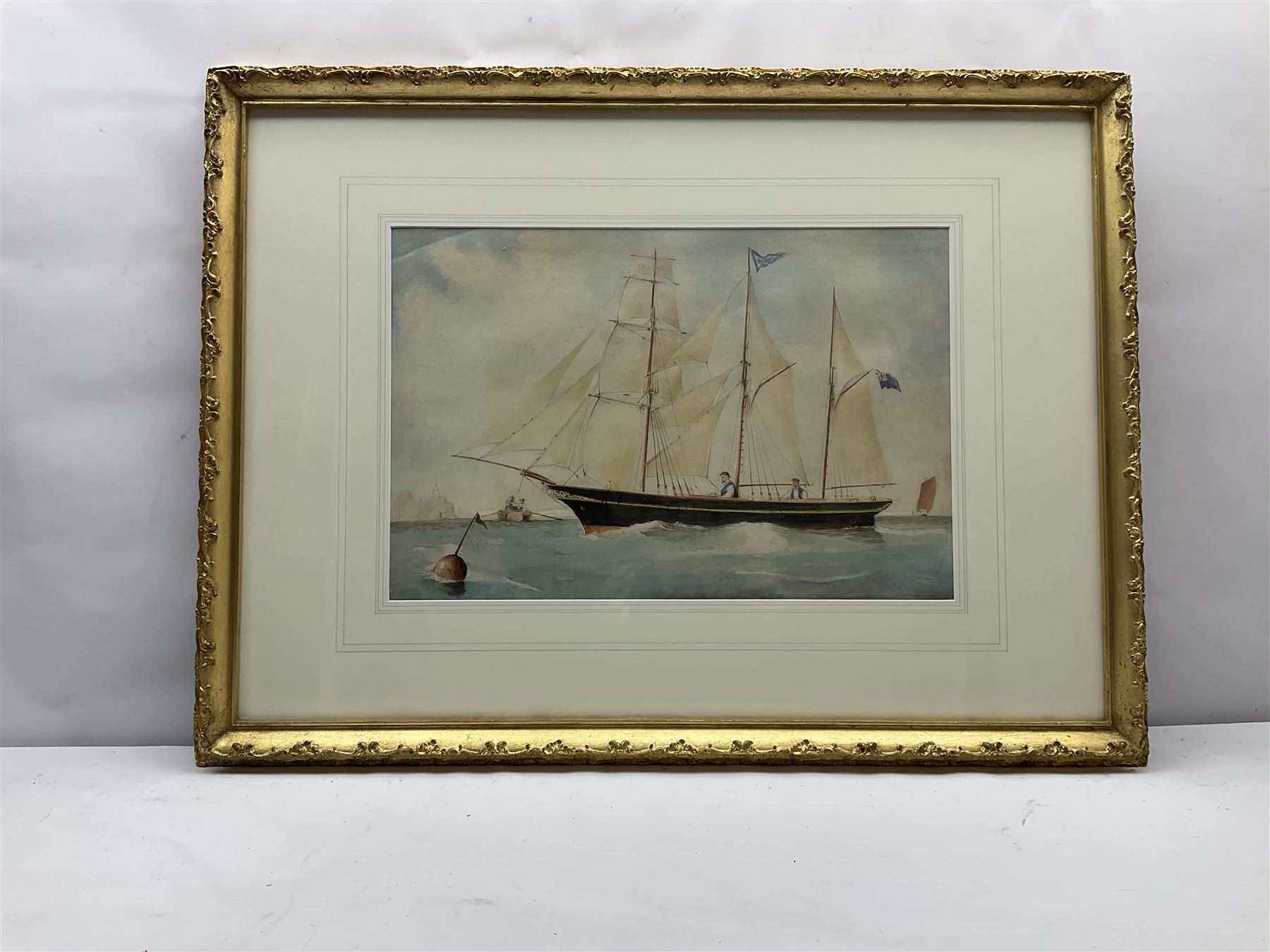 H C (19th century): British Sailing Ship's Portrait - Image 3 of 4