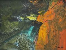 Gwilym John Blockley RI PPPS NEAC RWA (British 1921-2002): Abstract Landscape