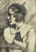 Attrib. Dame Laura Knight (British 1877-1970): Portrait of a Young Woman