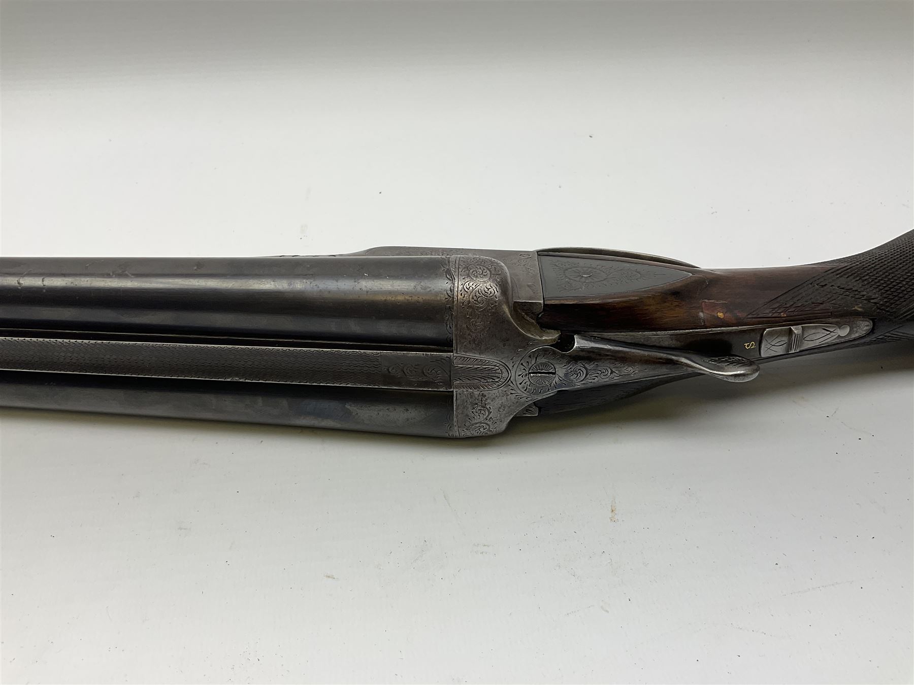 Belgian 12-bore side-by-side double barrel boxlock ejector sporting gun with dummy sidelock plates - Image 8 of 10