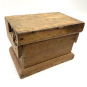 WW1 mahogany box of oblong form