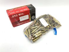Approximately one hundred and forty rounds of assorted .243 cartridges SECTION 1 FIREARMS CERTIFICAT