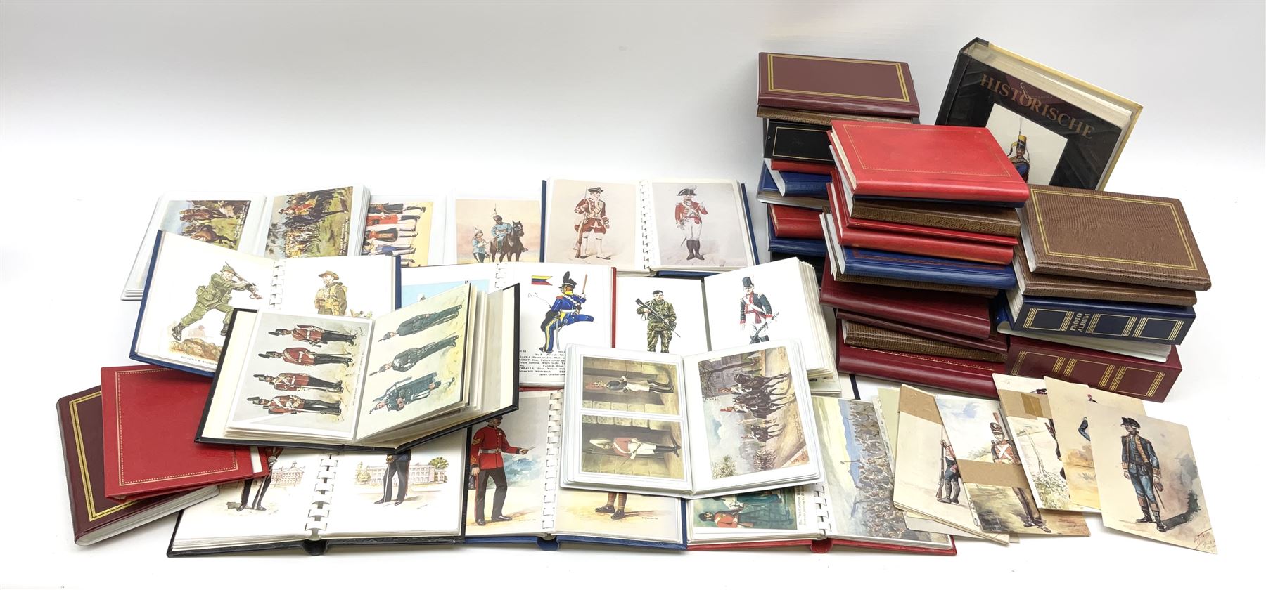 Approximately one thousand predominantly modern postcards of military interest including soldiers