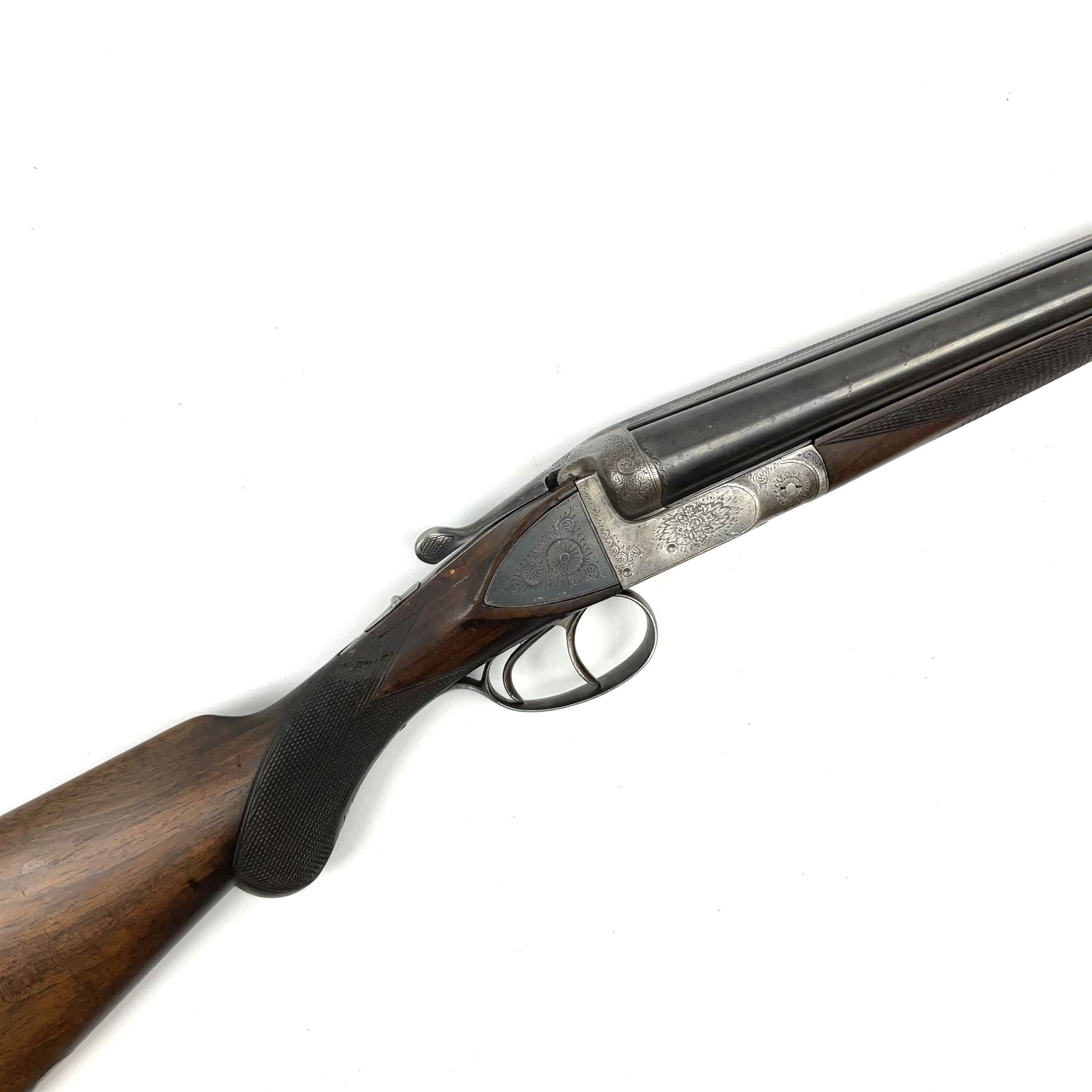 Belgian 12-bore side-by-side double barrel boxlock ejector sporting gun with dummy sidelock plates