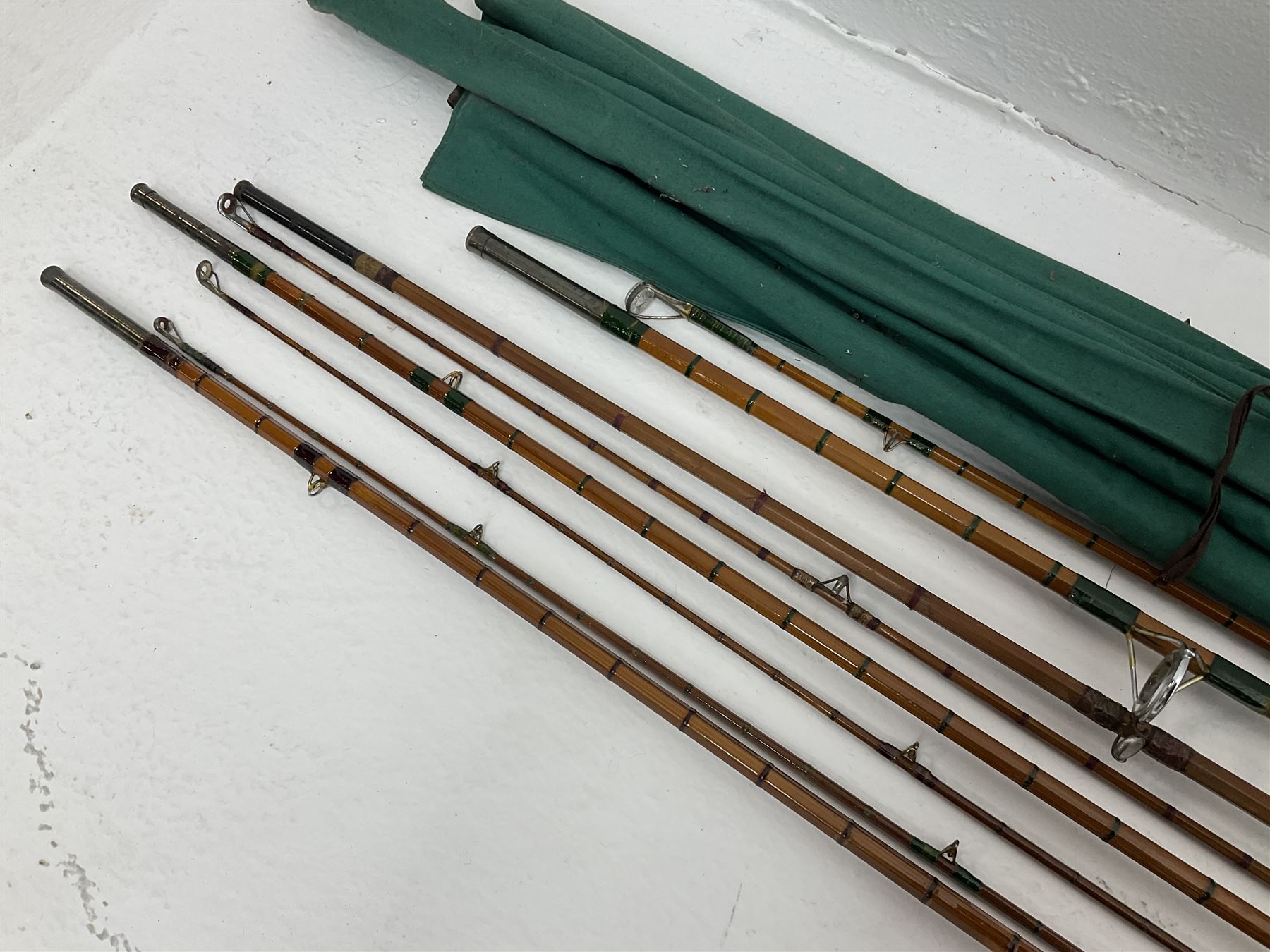 Four split cane fly fishing rods - Image 2 of 6