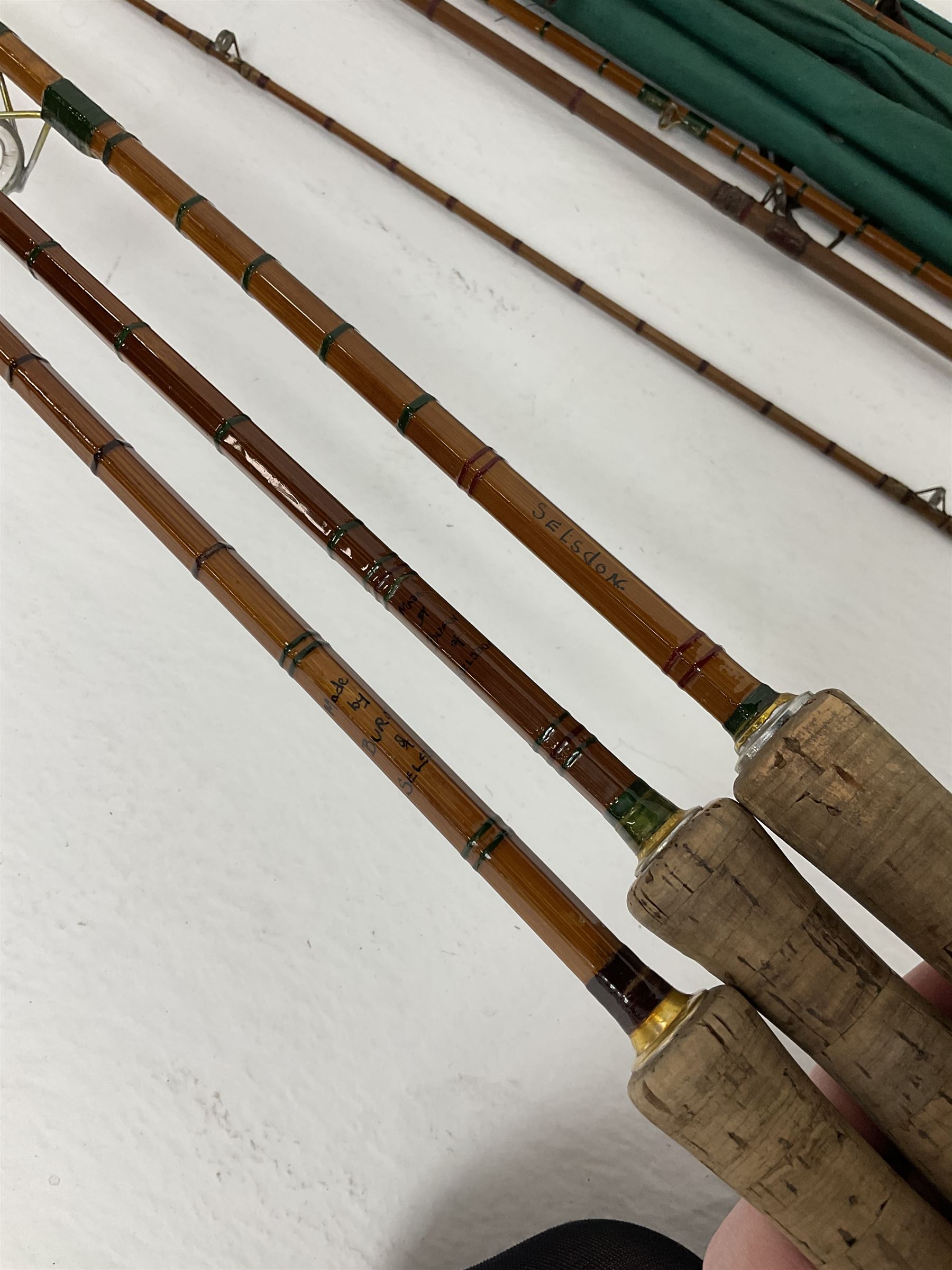 Four split cane fly fishing rods - Image 5 of 6