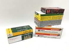 Forty rounds of .22-250 rifle cartridges by Winchester