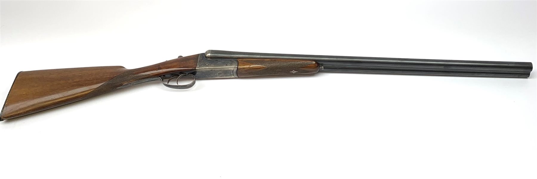 Spanish Zabala 12-bore box lock non-ejector side-by-side double barrel shotgun with walnut stock and - Image 2 of 5