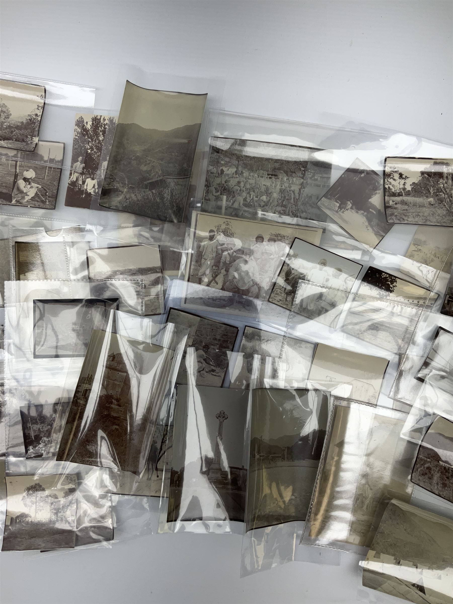 Ninety-two original photographs of the British Army in India during WW1 including march from - Image 4 of 5