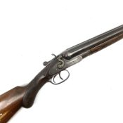 William Haines of Birmingham 12-bore side-by-side hammer sporting gun