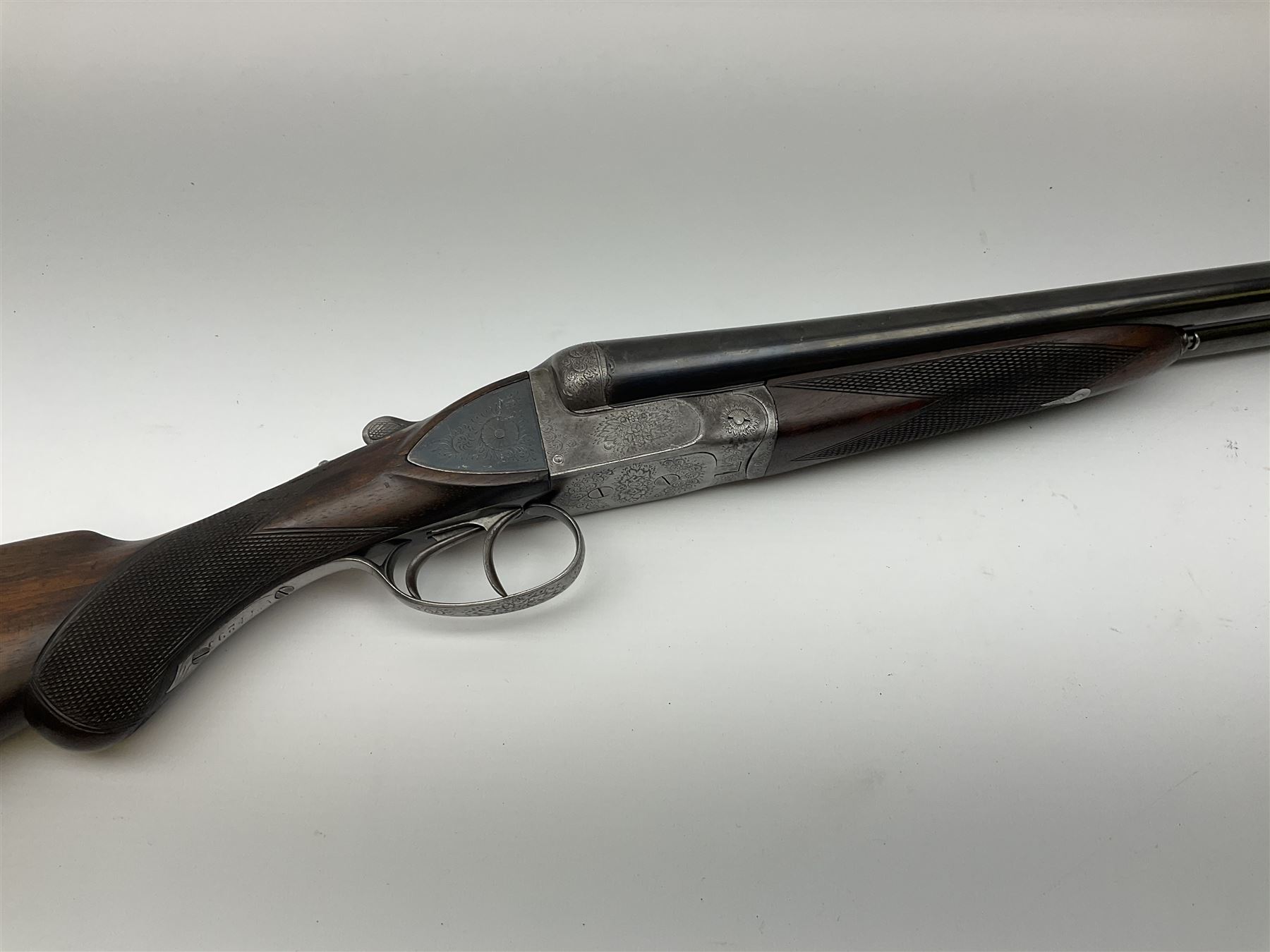 Belgian 12-bore side-by-side double barrel boxlock ejector sporting gun with dummy sidelock plates - Image 3 of 10