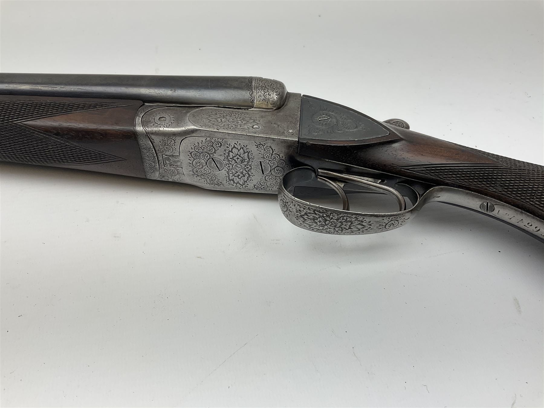 Belgian 12-bore side-by-side double barrel boxlock ejector sporting gun with dummy sidelock plates - Image 10 of 10