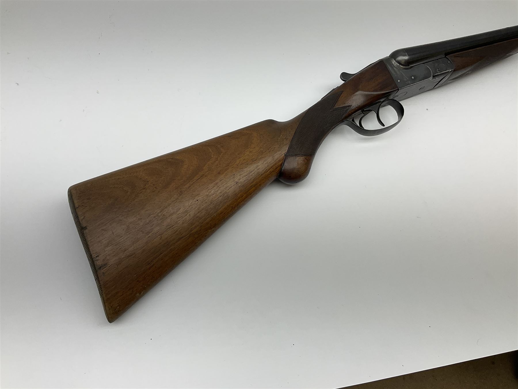 BSA 12-bore side-by-side double barrel box-lock ejector sporting gun with 76cm barrels - Image 3 of 12
