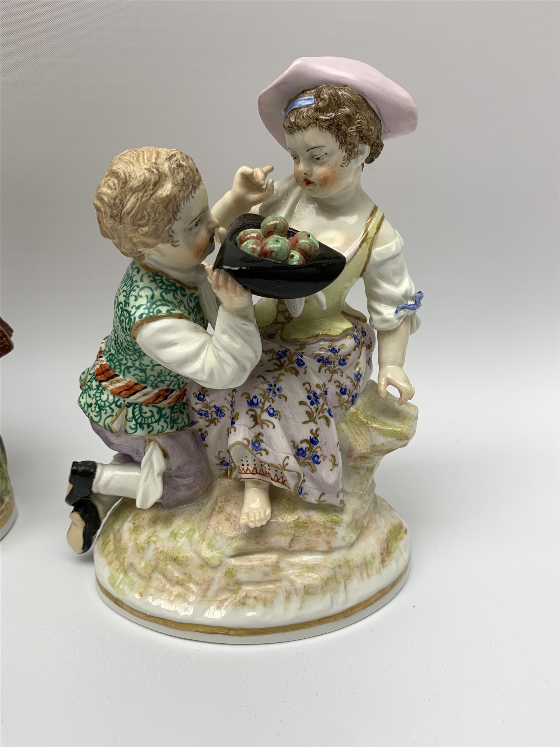 Two late 18th/early 19th century Berlin porcelain figure groups - Image 3 of 9