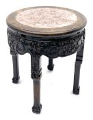 Early 20th century Chinese padauk wood jardiniere stand