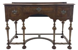 20th century Queen Anne style kneehole writing table