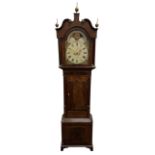 19th century mahogany longcase clock