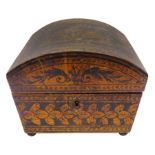 Early 19th century penwork sewing box