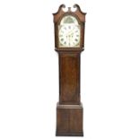 Early 19th century oak longcase clock