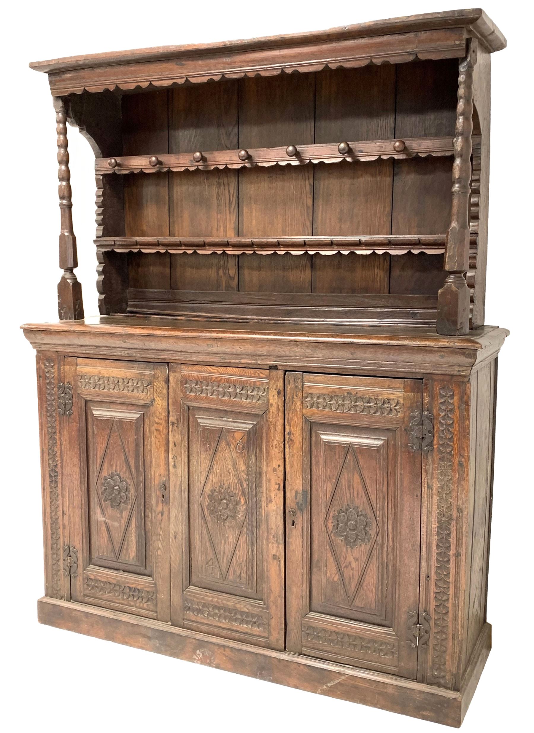 18th century oak dresser