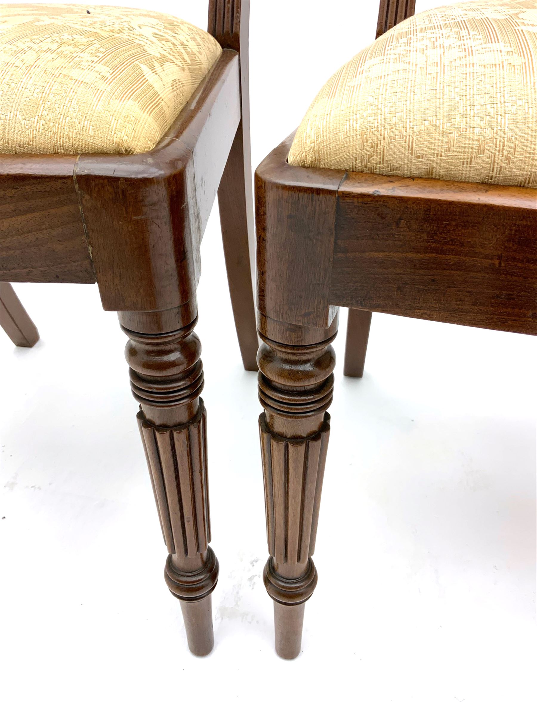 Set of fourteen Regency mahogany dining chairs - Image 6 of 8