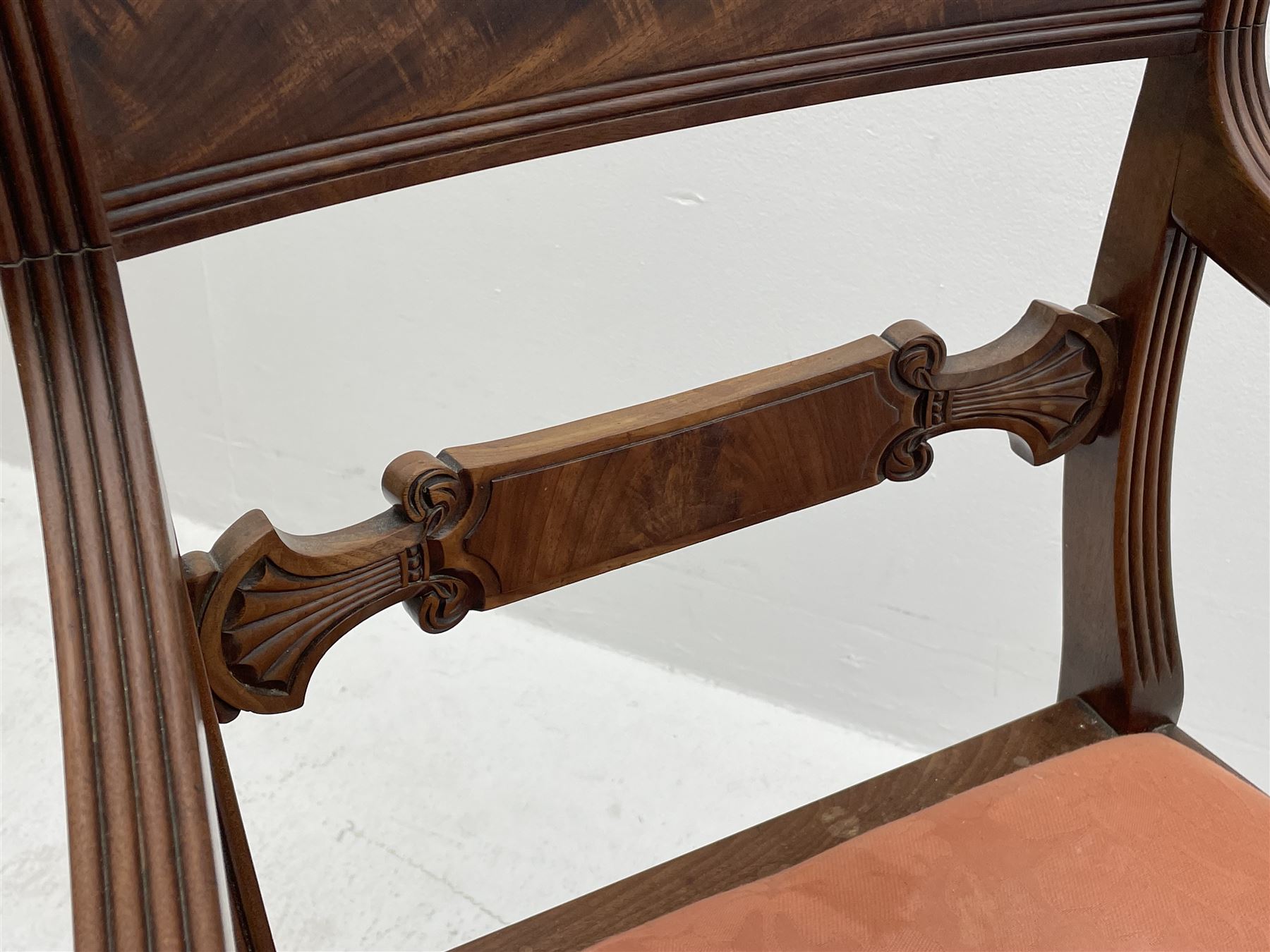 Regency mahogany elbow chair - Image 3 of 4