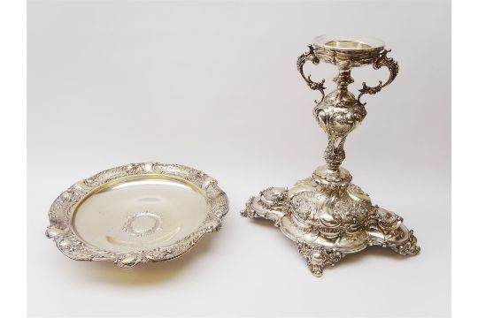 Large and impressive late 19th century Danish silver table centrepiece - Image 7 of 9