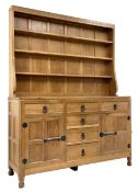 'Mouseman' adzed oak dresser