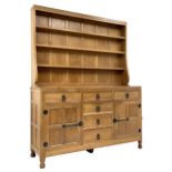 'Mouseman' adzed oak dresser