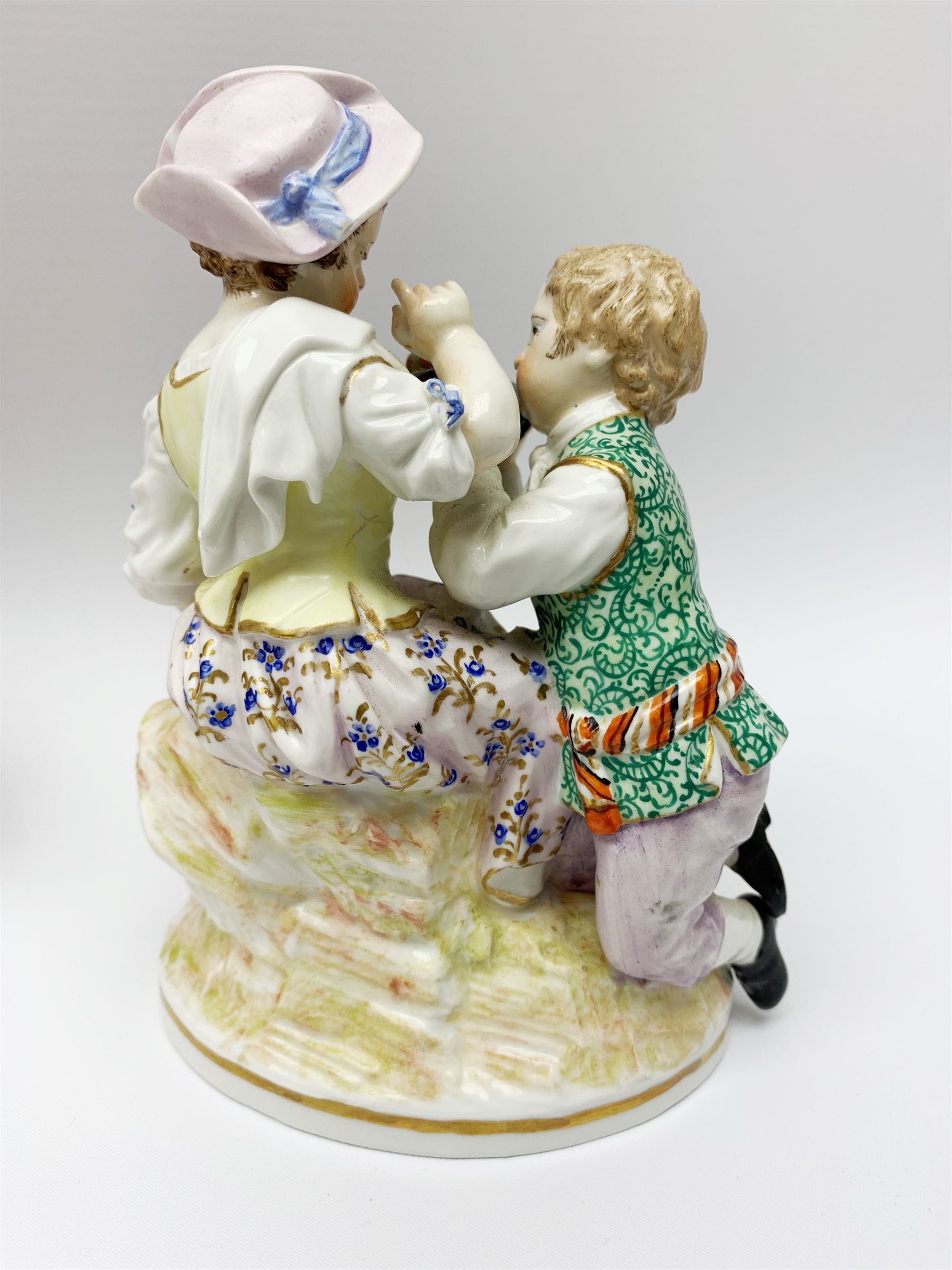 Two late 18th/early 19th century Berlin porcelain figure groups - Image 5 of 9