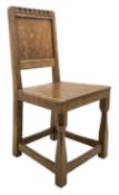 ‘Gnomeman’ adzed oak dining chair