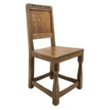 ‘Gnomeman’ adzed oak dining chair