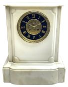 Victorian alabaster mantel clock