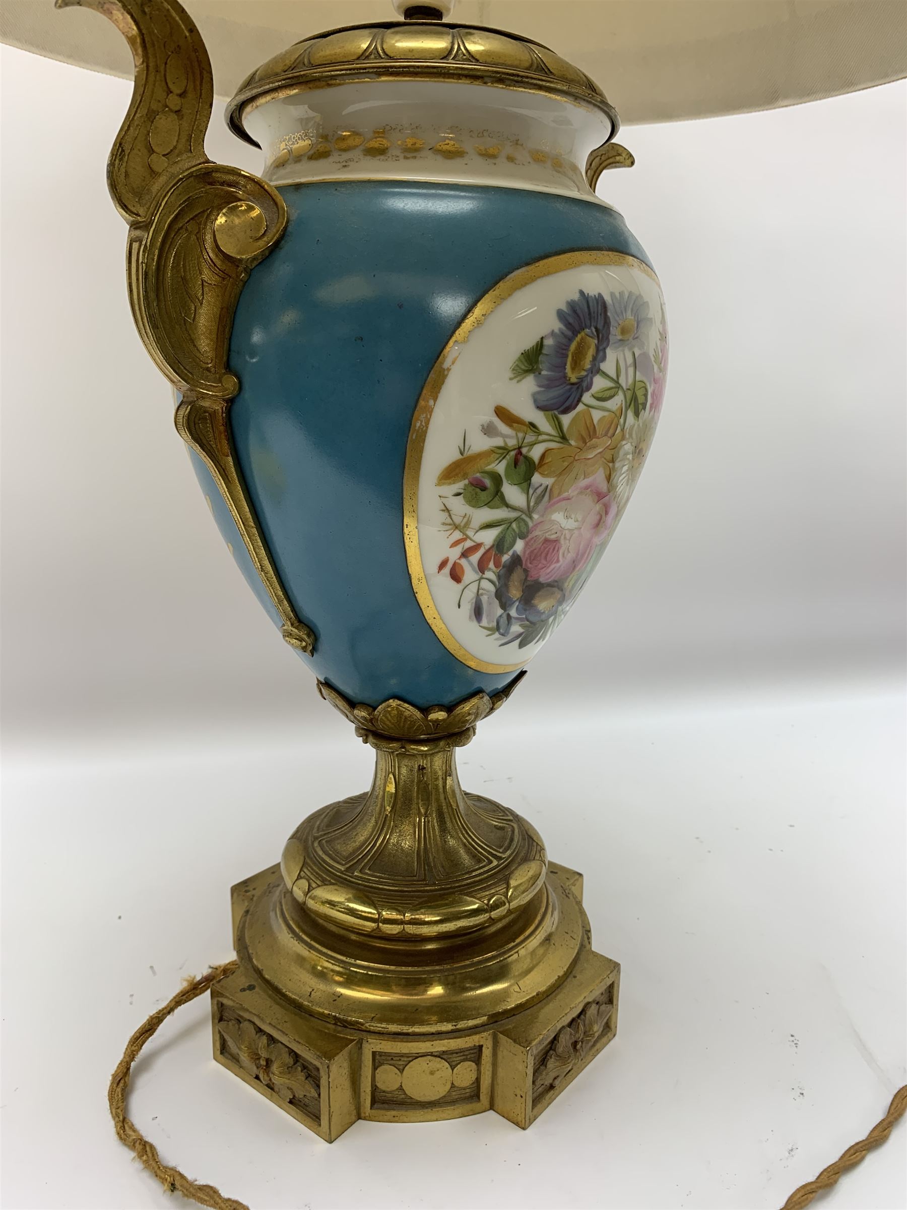 Sevres style table lamp - Image 4 of 7