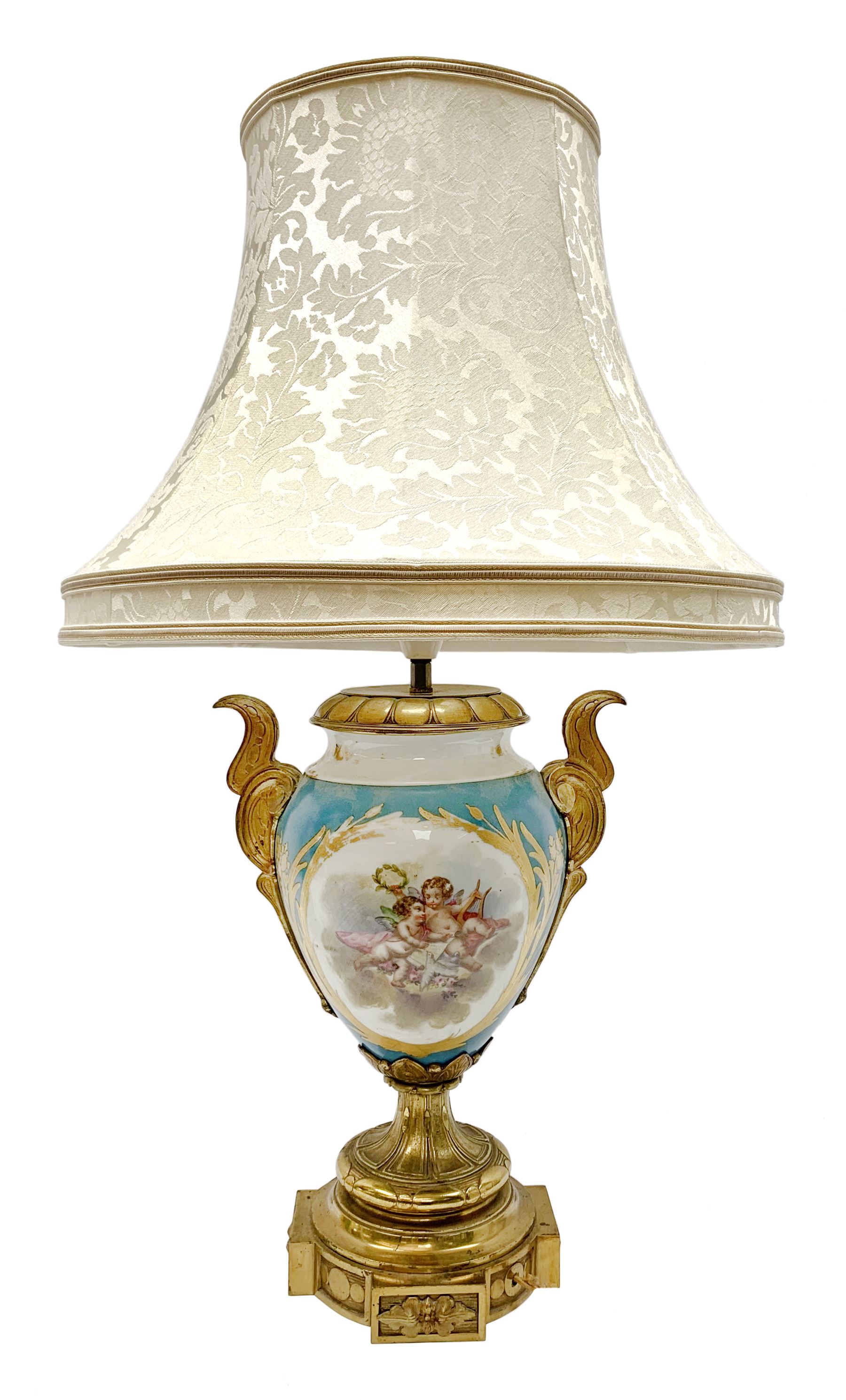 Sevres style table lamp