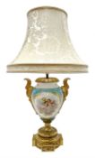 Sevres style table lamp